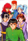 The four guys plus Keiko and Botan