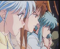 Yukina, Botan and Shizuru looking horrified...